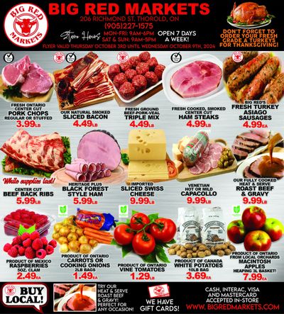 Big Red Markets Flyer October 3 to 9