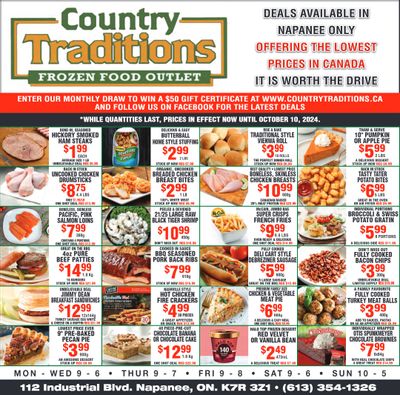 Country Traditions Flyer October 3 to 10