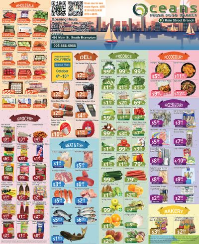 Oceans Fresh Food Market (Main St., Brampton) Flyer October 4 to 10