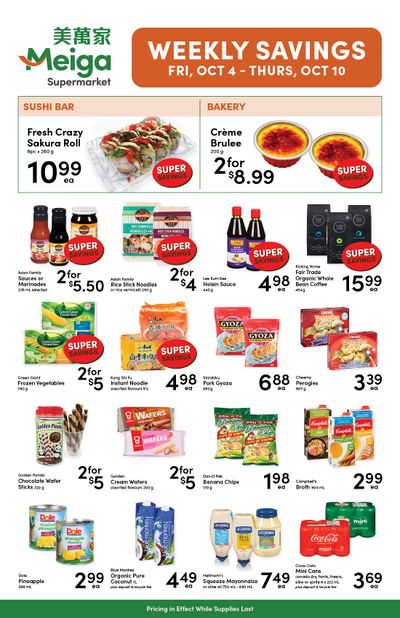 Meiga Supermarket Flyer October 4 to 10