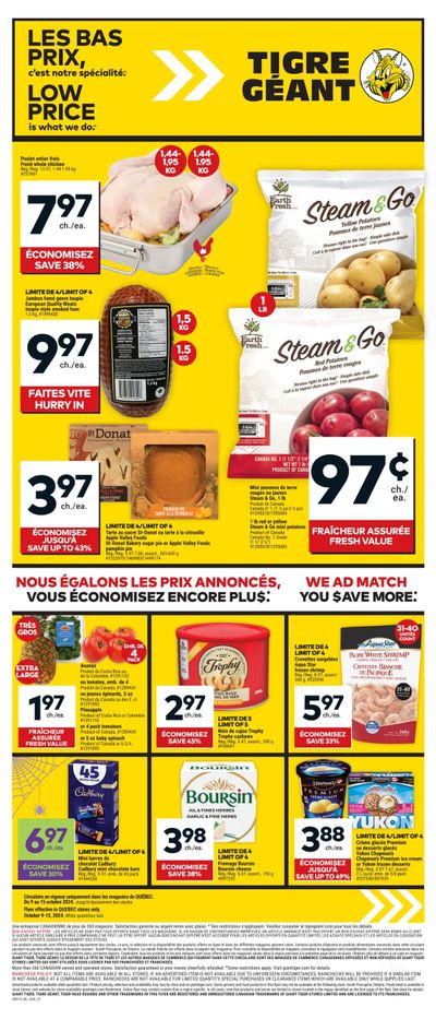 Tigre Géant Flyer October 9 to 15