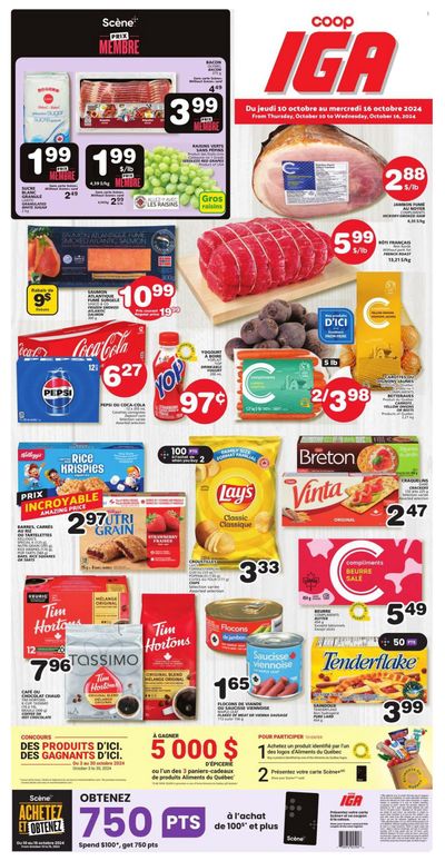 Coop IGA Flyer October 10 to 16