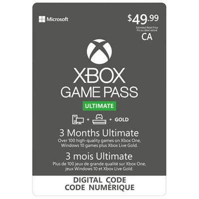 Xbox One 3-Month Game Pass Ultimate On Sale for $24.99 (SAVE $25) at Best Buy Canada