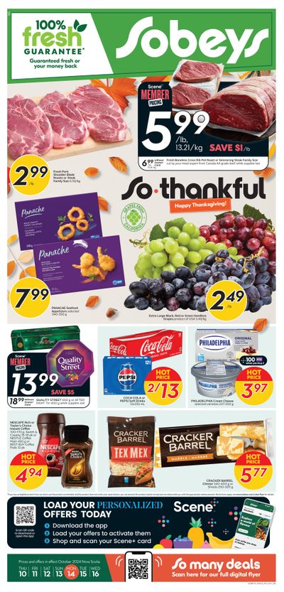 Sobeys (Atlantic) Flyer October 10 to 16