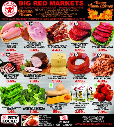 Big Red Markets Flyer October 10 to 16