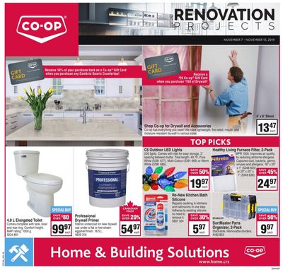 Co-op (West) Home Centre Flyer November 7 to 13