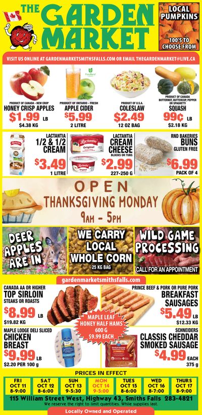 The Garden Market Flyer October 11 to 17