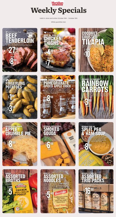 Meridian Farm Market Flyer October 10 to 16