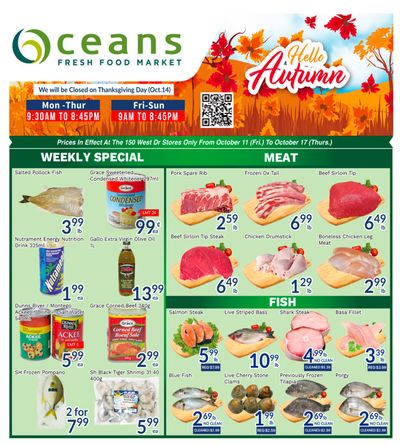Oceans Fresh Food Market (West Dr., Brampton) Flyer October 11 to 17
