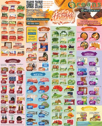Oceans Fresh Food Market (Main St., Brampton) Flyer October 11 to 17
