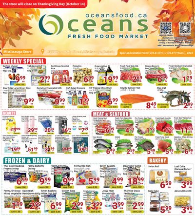 Oceans Fresh Food Market (Mississauga) Flyer October 11 to 17