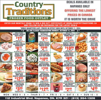 Country Traditions Flyer October 10 to 17