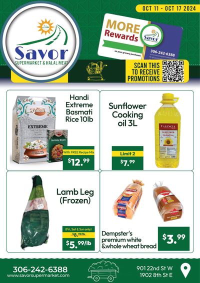 Savor Supermarket Flyer October 11 to 17