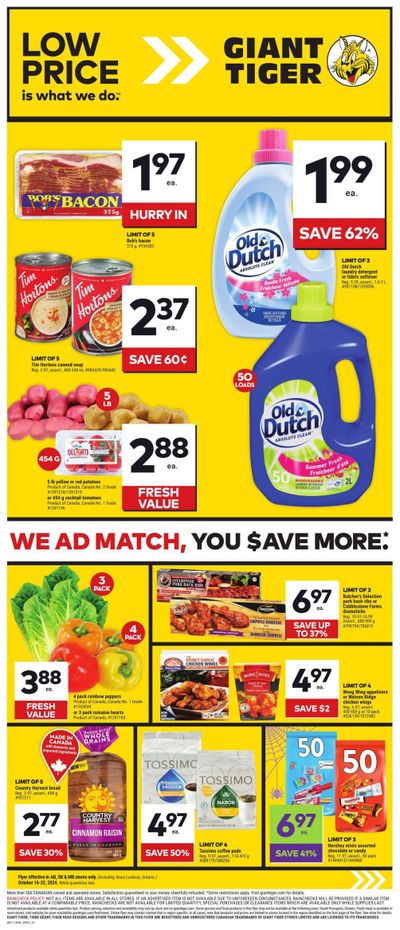 Giant Tiger (West) Flyer October 16 to 22