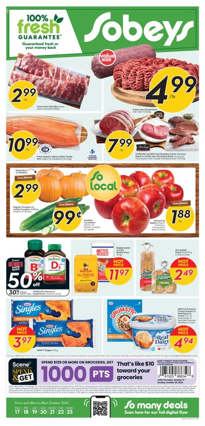 Sobeys (ON) Flyer October 17 to 23