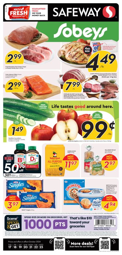 Sobeys/Safeway (AB, SK & MB) Flyer October 17 to 23