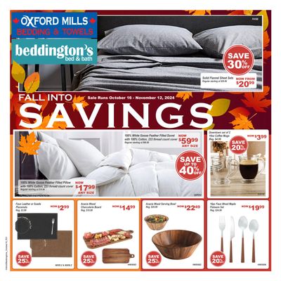 Beddington's Flyer October 16 to November 12