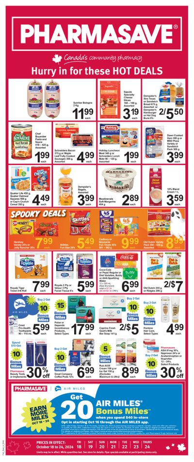 Pharmasave (Atlantic) Flyer October 18 to 24