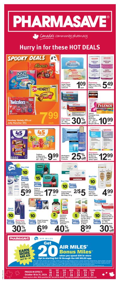 Pharmasave (ON & West) Flyer October 18 to 31
