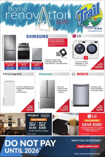 Trail Appliances (AB & SK) Flyer October 17 to 23