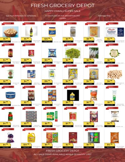 Fresh Grocery Depot Flyer October 17 to 23