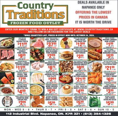 Country Traditions Flyer October 17 to 24