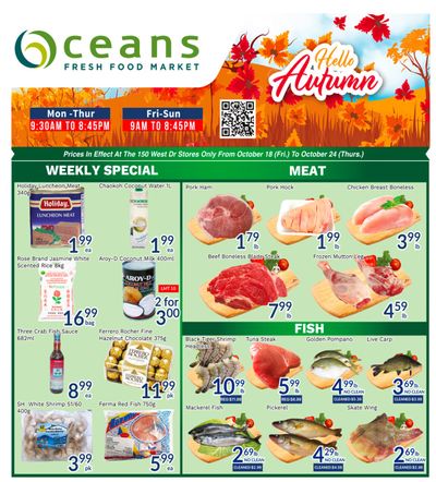 Oceans Fresh Food Market (West Dr., Brampton) Flyer October 18 to 24