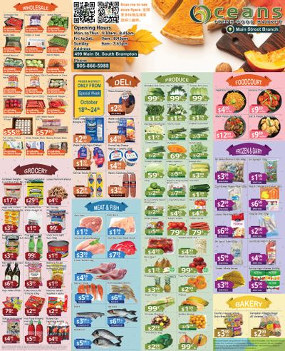 Oceans Fresh Food Market (Main St., Brampton) Flyer October 18 to 24
