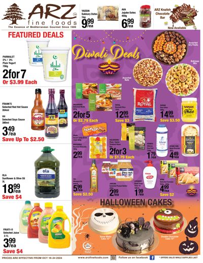 Arz Fine Foods Flyer October 18 to 24