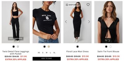 Ardene Canada: End Of Season Sale up to 50% off + Extra 20% on Markdowns Flash Sale