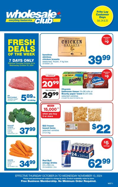 Wholesale Club (West) Flyer October 24 to November 13
