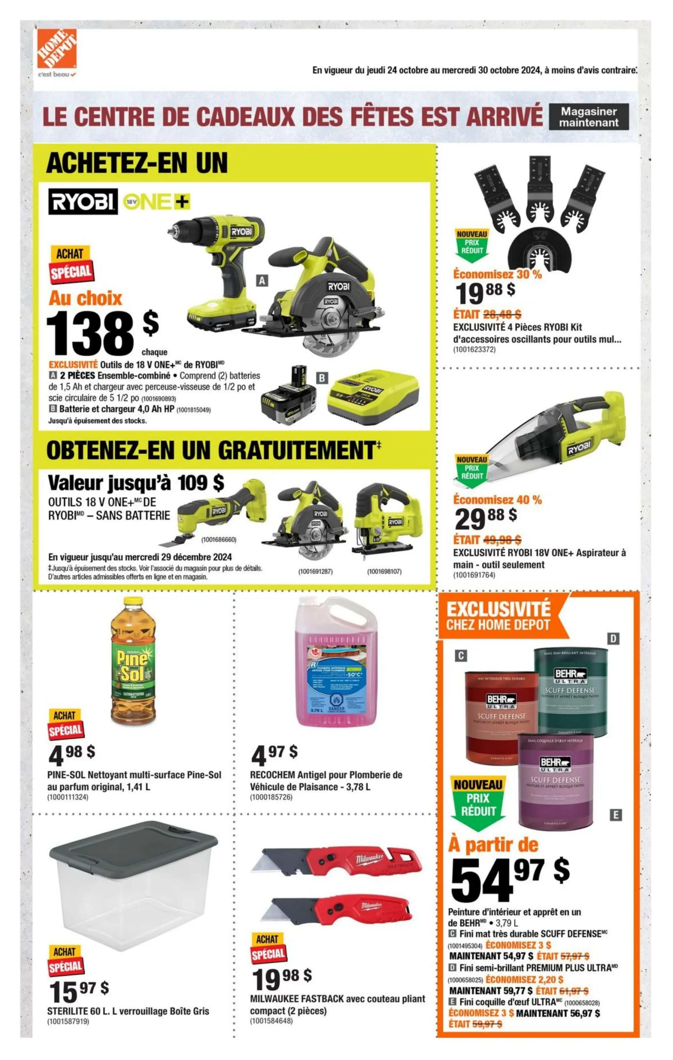 Home Depot (QC) Flyer October 24 to 30