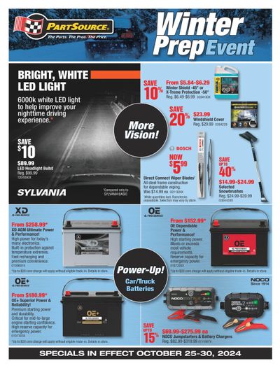 PartSource Flyer October 25 to 30