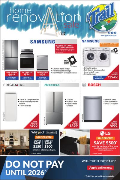 Trail Appliances (AB & SK) Flyer October 24 to 27