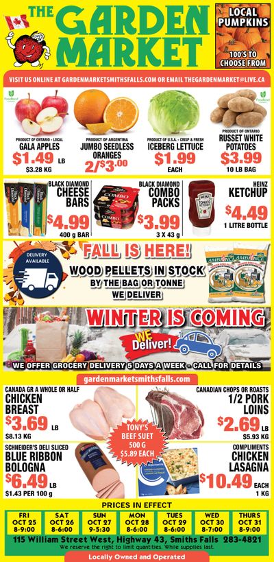 The Garden Market Flyer October 25 to 31