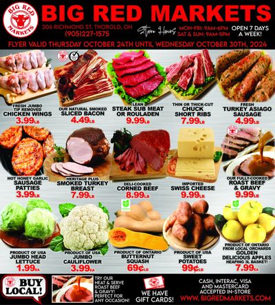 Big Red Markets Flyer October 24 to 30