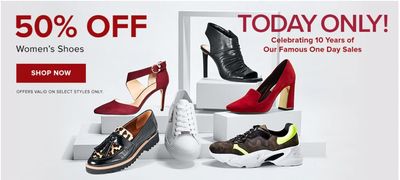 Hudson’s Bay Canada One Day Sale: Today, Save 50% off Women’s Shoes