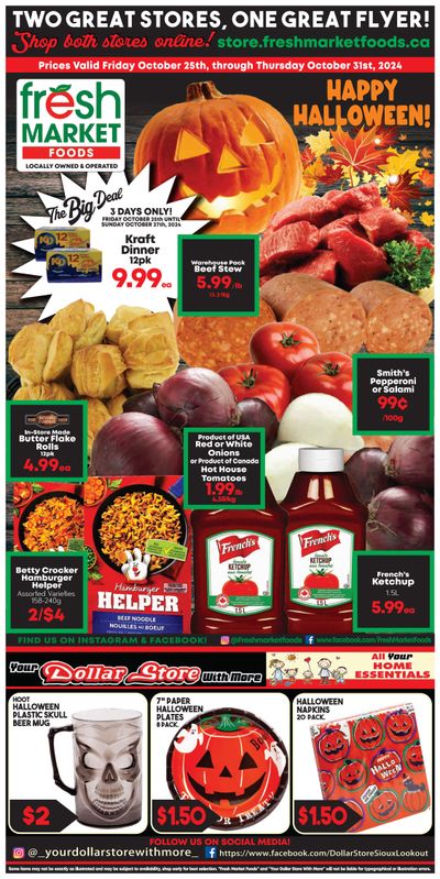 Fresh Market Foods Flyer October 25 to 31