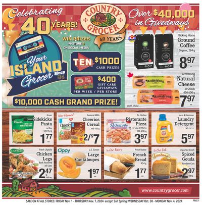 Country Grocer (Salt Spring) Flyer October 30 to November 4