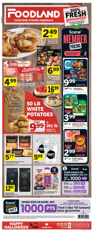 Foodland (Atlantic) Flyer October 31 to November 6