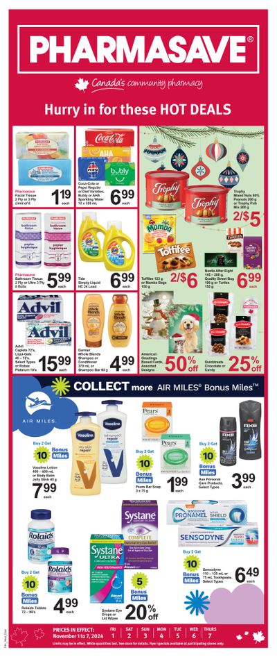 Pharmasave (ON) Flyer November 1 to 7