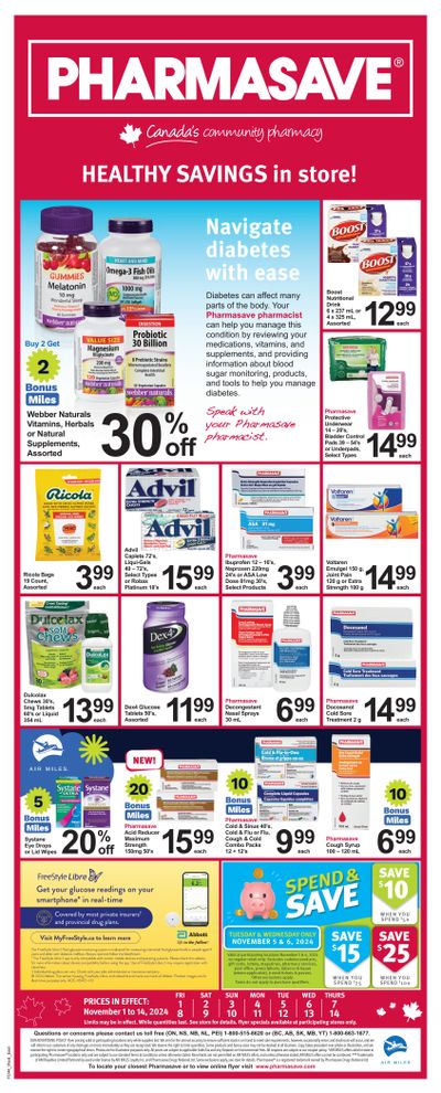 Pharmasave (ON) Flyer November 1 to 14