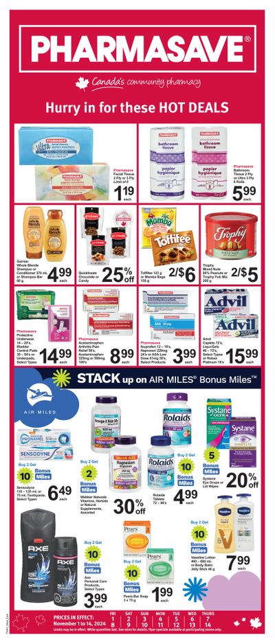 Pharmasave (ON) Flyer November 1 to 14 Pharmasave (ON) Flyer November 1 to 14