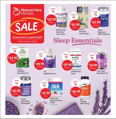 Nature's Fare Markets Flyer October 31 to November 13