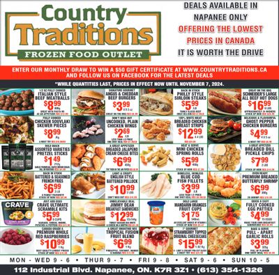 Country Traditions Flyer October 31 to November 7