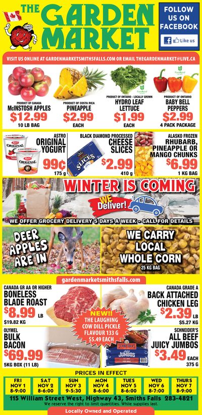 The Garden Market Flyer November 1 to 7