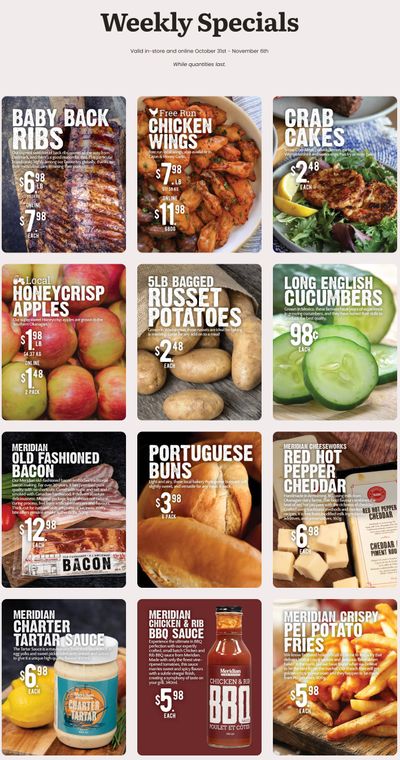 Meridian Farm Market Flyer October 31 to November 6