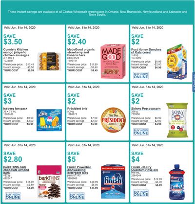 Costco Canada More Savings Weekly Coupons/Flyers for: Ontario, New Brunswick, Newfoundland & Labrador and Nova Scotia, June 8 – 14