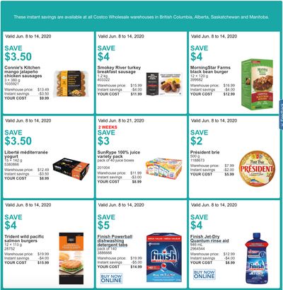 Costco Canada More Savings Weekly Coupons/Flyers for Western Canada: British Columbia, Alberta, Saskatchewan & Manitoba, June 8 – 14