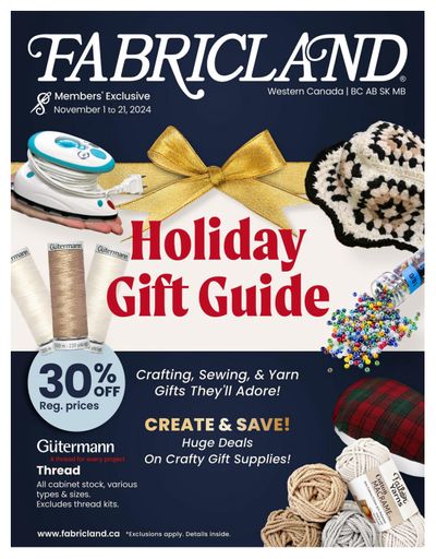 Fabricland (West) Flyer November 1 to 27